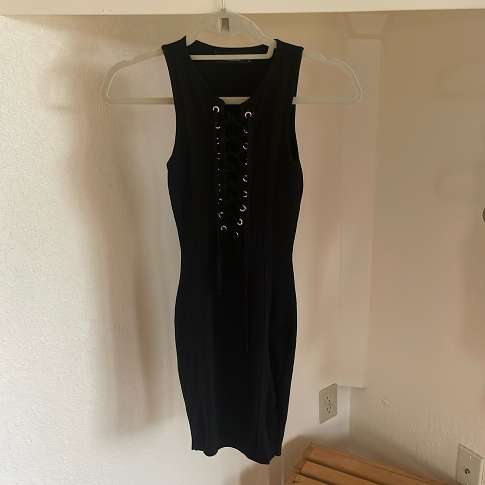 Black short dress